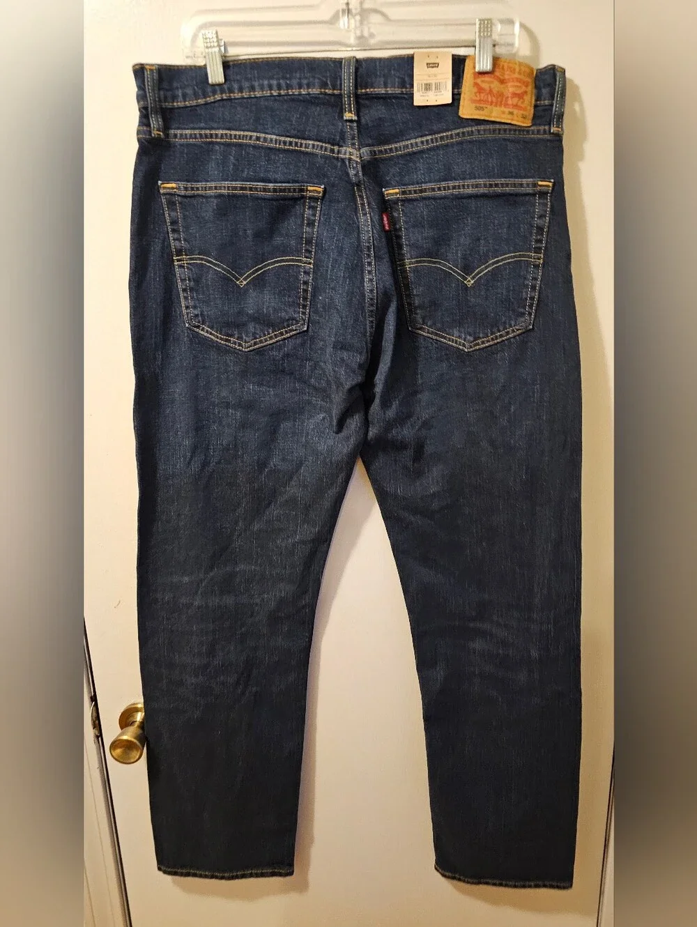 Levis 505 Regular Fit Straight Leg Jeans Men's Size 36x32 Blue Denim NWT